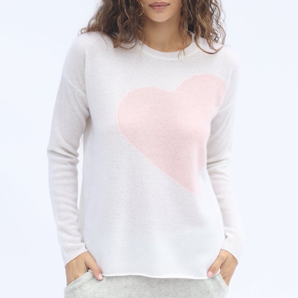 NWT Oats Cashmere Nyla Hearts Sweater XS